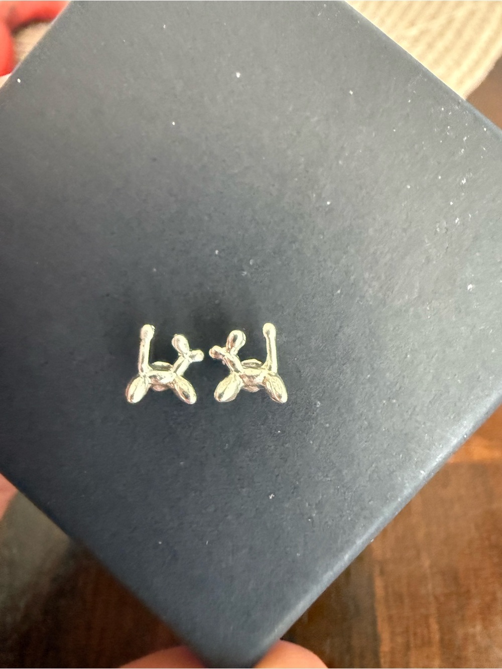 New no tag poodle 925 Sterling Earrings